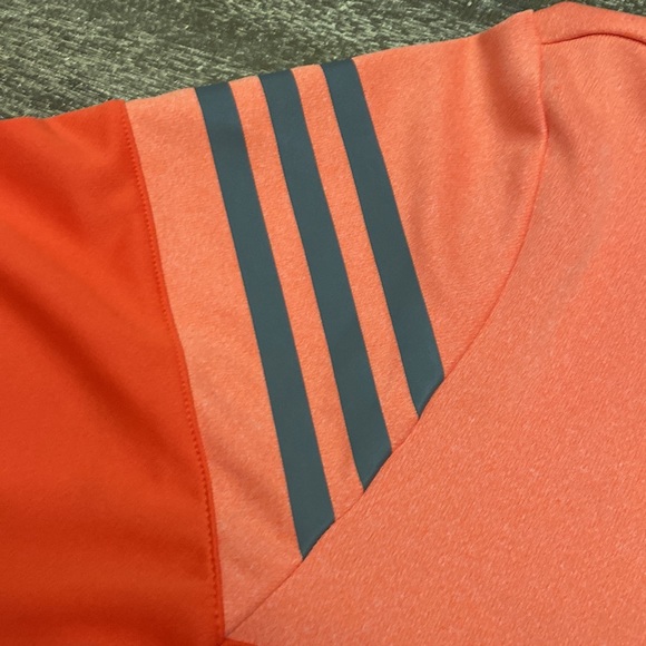 Adidas Men's Heathered 3-Stripes Colorblock Polo - Picture 4 of 9